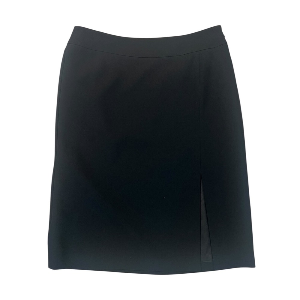 Ann Taylor Black‎ Career Skirt - Knee Length, Slit - Size 8